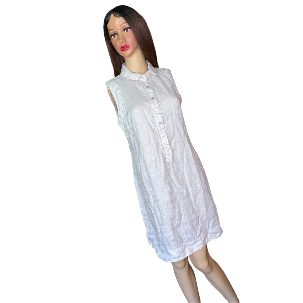 Lina Tomei 100% Linen Made In Italy Dress, Size S